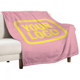 Custom Light Pink Light Yellow Blanket