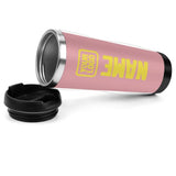 Custom Light Pink Light Yellow Stainless Steel Water Cup