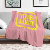Custom Light Pink Light Yellow Blanket