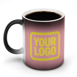 Custom Light Pink Light Yellow Magic Mug