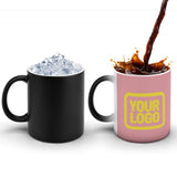 Custom Light Pink Light Yellow Magic Mug