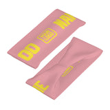 Custom Light Pink Light Yellow Sports headband