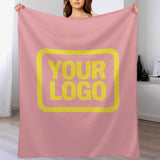 Custom Light Pink Light Yellow Blanket