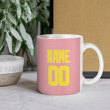Custom Light Pink Light Yellow Mug