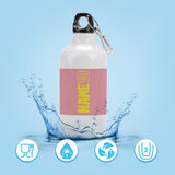 Custom Light Pink Light Yellow Sports Bottle