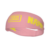 Custom Light Pink Light Yellow Sports headband