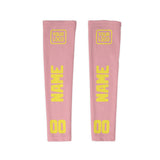 Custom Light Pink Light Yellow Arm Sleeve