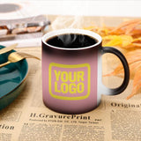 Custom Light Pink Light Yellow Magic Mug