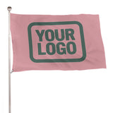 Custom Light Pink Blue Green Flag