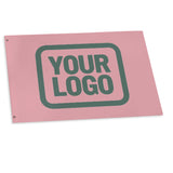 Custom Light Pink Blue Green Flag