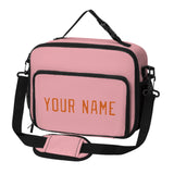 Custom Light Pink Orange Lunch Bag