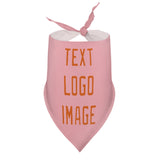 Custom Light Pink Orange Pet Scarf