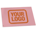 Custom Light Pink Orange Flag