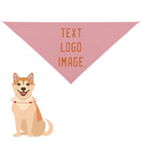 Custom Light Pink Orange Pet Scarf