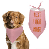 Custom Light Pink Orange Pet Scarf