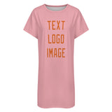 Custom Light Pink Orange Nachthemd