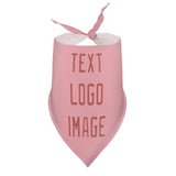 Custom Light Pink Copper Rose Pet Scarf