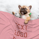 Custom Light Pink Copper Rose Pet Blanket