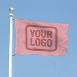 Custom Light Pink Copper Rose Flag