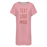 Custom Light Pink Copper Rose Nachthemd