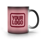 Custom Light Pink Crimson Red Magic Mug