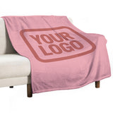 Custom Light Pink Copper Rose Blanket