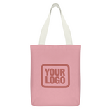 Custom Light Pink Crimson Red Canvas Tote Bag