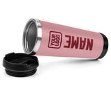 Custom Light Pink Crimson Red Stainless Steel Water Cup