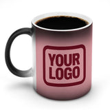 Custom Light Pink Crimson Red Magic Mug