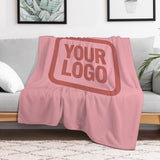 Custom Light Pink Copper Rose Blanket