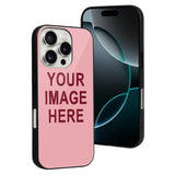 Custom Light Pink Crimson Red Phone Case