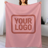 Custom Light Pink Copper Rose Blanket