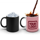 Custom Light Pink Crimson Red Magic Mug