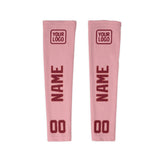 Custom Light Pink Crimson Red Arm Sleeve