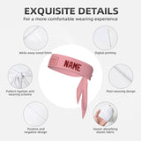 Custom Light Pink Crimson Red Headband