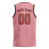 Custom Light Pink & Copper Rose Colors Design Sports Basketball Jersey