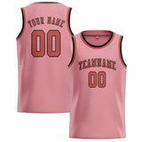 Custom Light Pink & Copper Rose Colors Design Sports Basketball Jersey