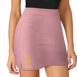 Custom Light Pink Gold A-Line Skort