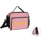 Custom Light Pink Gold Lunch Bag