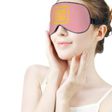 Custom Light Pink Gold Sleep Mask