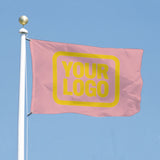 Custom Light Pink Gold Flag