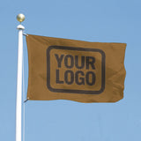 Custom Khaki Brown Flag