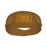 Custom Khaki Yellow Sports headband