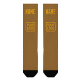 Custom Khaki Yellow Knee-High Sock