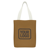 Custom Khaki Yellow Canvas Tote Bag
