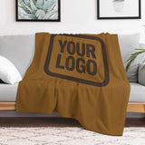 Custom Khaki Brown Blanket