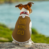 Custom Khaki Yellow Pet Vest