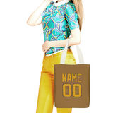 Custom Khaki Yellow Canvas Tote Bag
