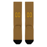 Custom Khaki Yellow Knee-High Sock