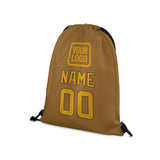Custom Khaki Yellow Drawstring Bag